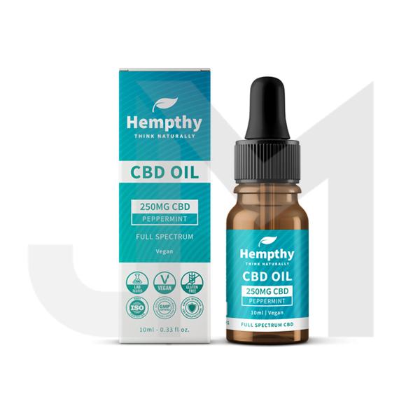 Hempthy 1000mg CBD Oil Full Spectrum Peppermint - 10ml