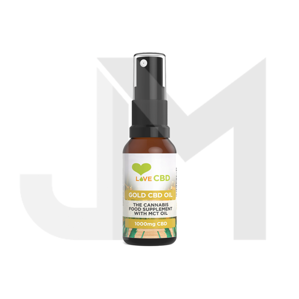 Love CBD 1000mg Gold CBD Oil Spray - 20ml