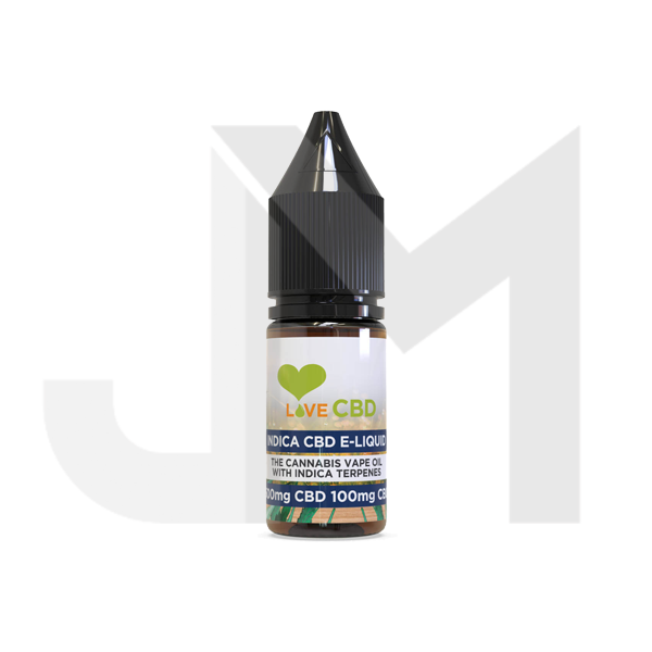 Love CBD 600mg Indica CBD + CBG E-liquid 10ml (65PG/35VG)