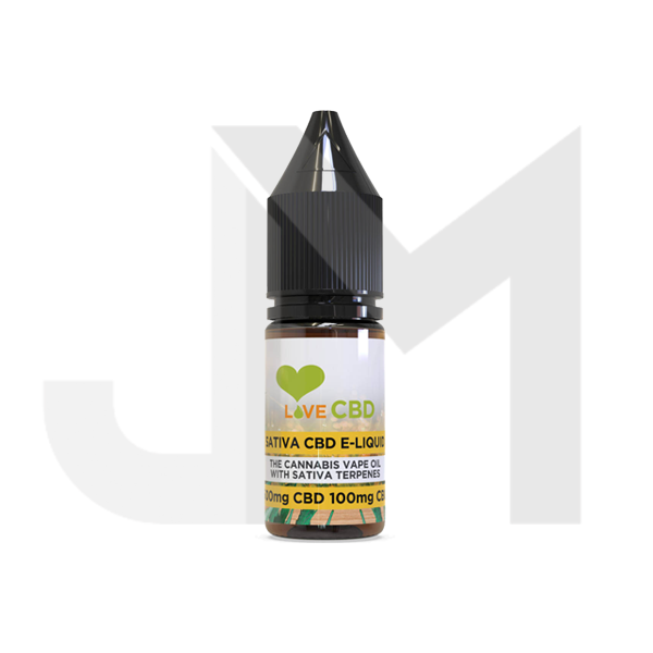 Love CBD 600mg Sativa CBD + CBG E-liquid 10ml (65PG/35VG)