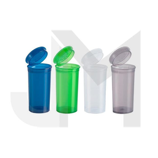 13 Dram White Opaque Plastic Pop Top Container, 315/cs
