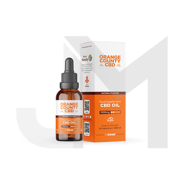 Orange County CBD 1000mg 30ml MCT Oil - Organic Coconut Oil