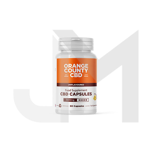 Orange County CBD 3600mg Full Spectrum CBD Capsules - 60 Caps