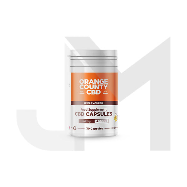 Orange County CBD 450mg Full Spectrum CBD Capsules - 30 Caps