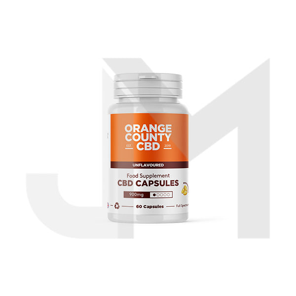 Orange County CBD 900mg Full Spectrum CBD Capsules - 60 Caps