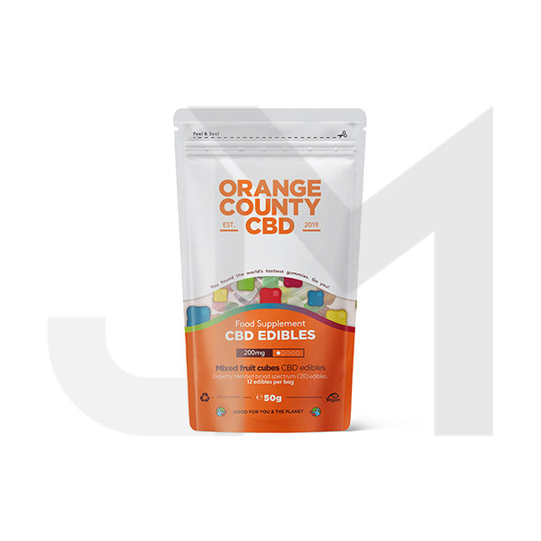 Orange County CBD 200mg Gummy Cubes - Grab Bag