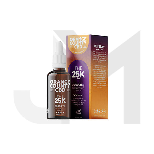 Orange County CBD 25000mg Full Spectrum CBD Oil - 100ml