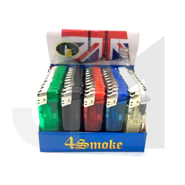 50 x 4Smoke Electronic Printed Lighters - YZ218DK
