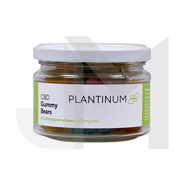 Plantinum CBD 600mg CBD Vegan Gummy Bears - 30 Pieces