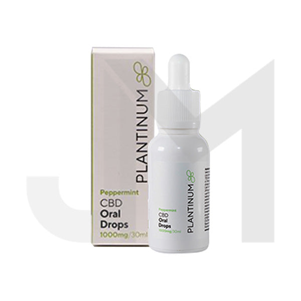 Plantinum CBD 1000mg CBD Peppermint Oral Drops - 30ml