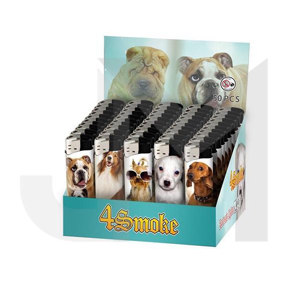 50 x 4Smoke Electronic Printed Lighters - YZ218DK