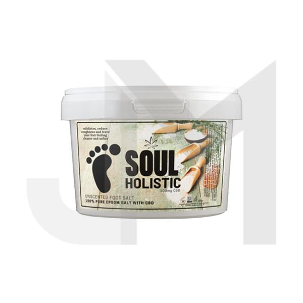 Soul Holistic 100mg CBD Pure Epsom Salt Unscented Foot Salt - 500g