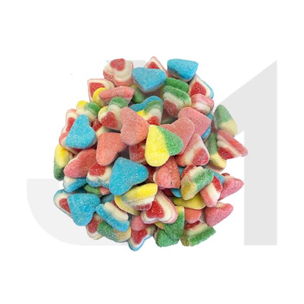 Bulk Rainbow Hearts Broad Spectrum CBD Gummies