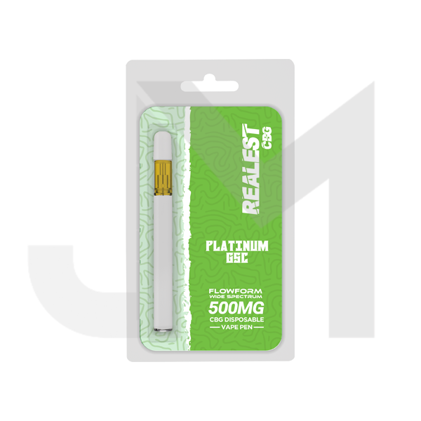 Realest CBG 500mg Flowform Wide Spectrum CBG Disposable Vape Pen 170 Puffs (BUY 1 GET 1 FREE)
