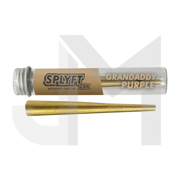 SPLYFT 24K Gold Edition 25mg CBD Infused Cones – Granddaddy Purple