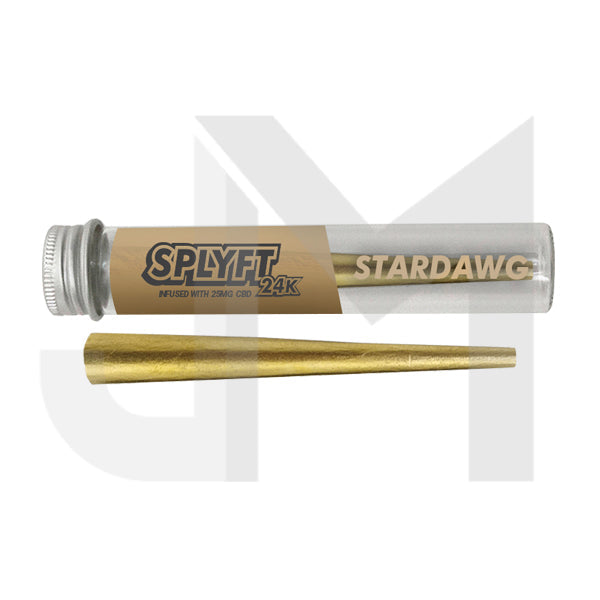 SPLYFT 24K Gold Edition 25mg CBD Infused Cones – Stardawg