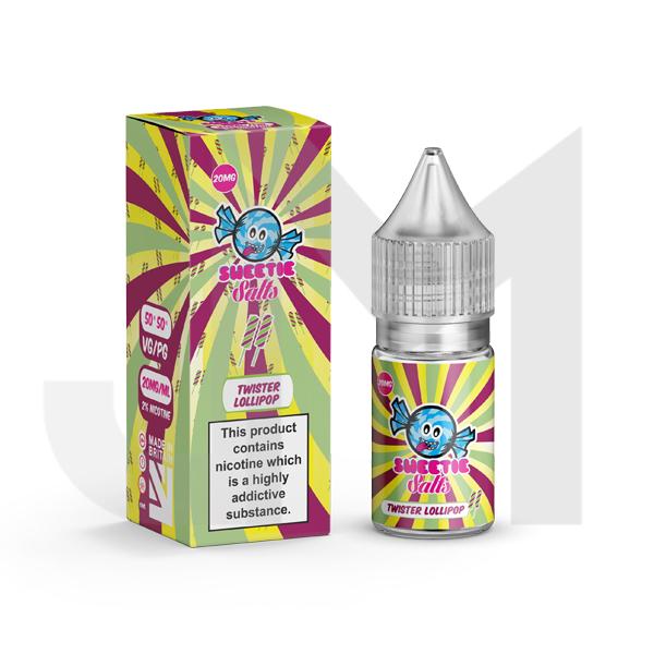 18mg Twister Lollipop By Liqua Vape 10ml Flavoured Nic Salts