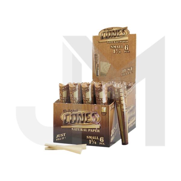 6 x 32 Mountain High 1¼ Pre-Rolled Cones Natural - Display Pack