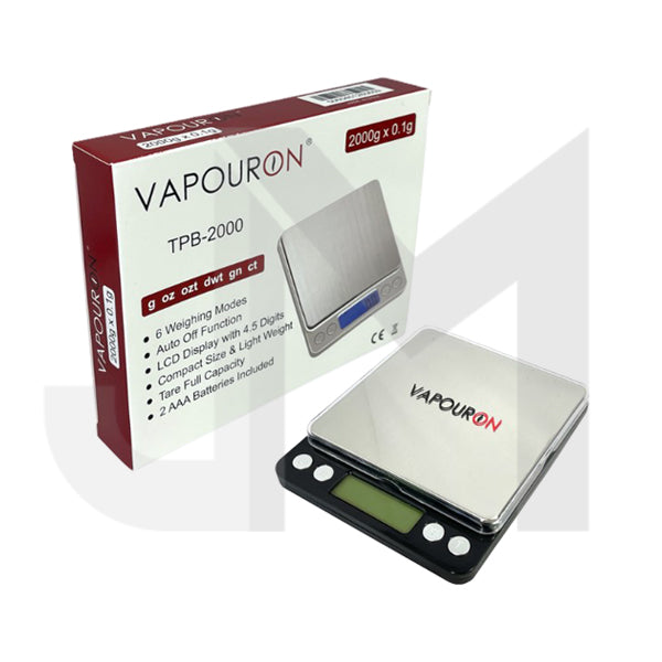 Vapouron TPB Series 0.1g - 2000g Digital Scale (TPB-2000)