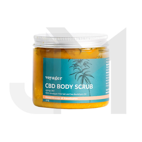 Voyager 250mg CBD Sweet Orange & Eucalyptus Body Scrub - 250g