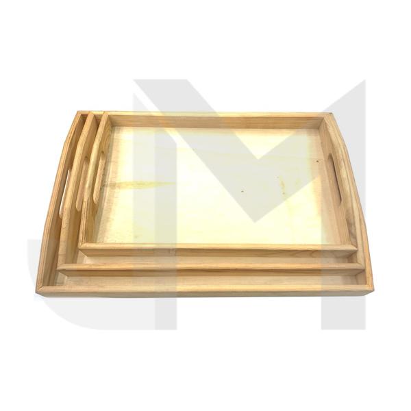 Wooden Rolling Tray Set Pack of 3 - YD021