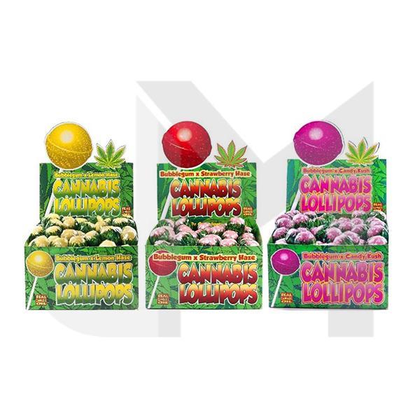 Dr Greenlove Cannabis Lollipops in three flavours