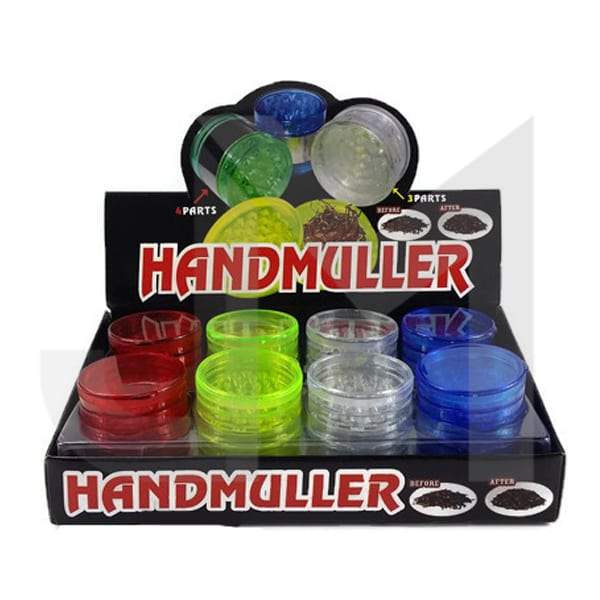 4 Parts Handmuller Plastic 55mm Grinder - HX223 Leaf