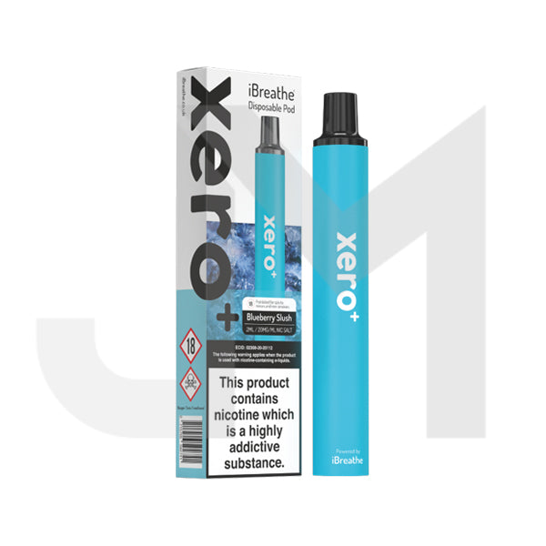 20mg iBreathe Xero+ Disposable Vape Pod 600 Puffs
