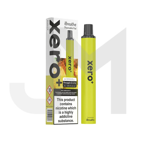 20mg iBreathe Xero+ Disposable Vape Pod 600 Puffs