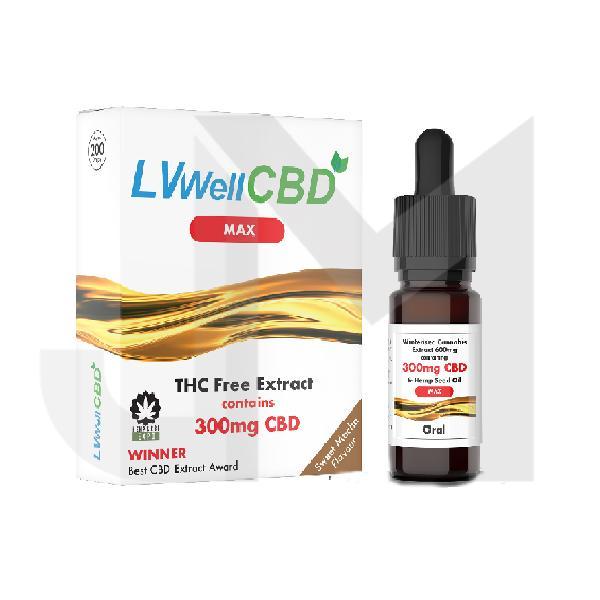 LVWell CBD 300mg 10ml Max Hemp Seed Oil