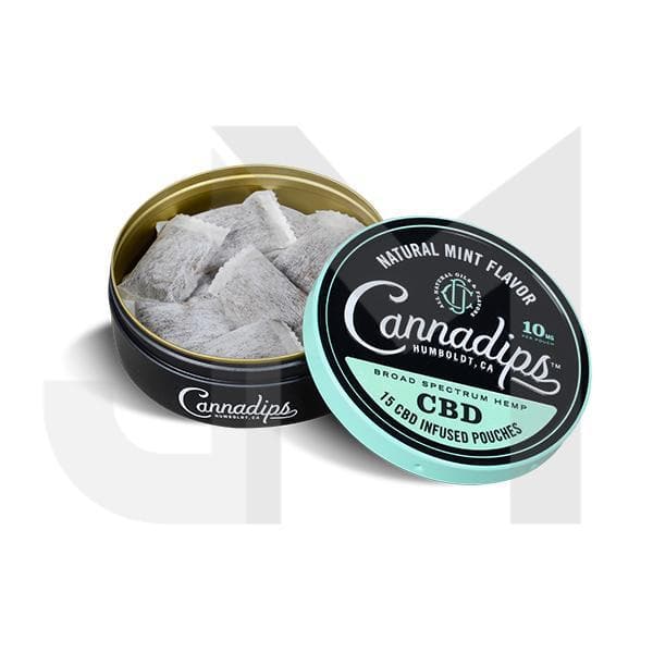 Cannadips 150mg CBD Snus Pouches - Natural Mint