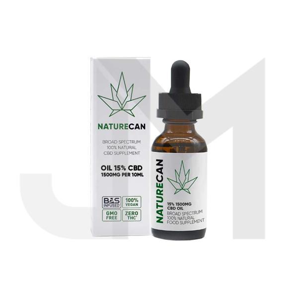 Naturecan 15% 1500mg CBD Broad Spectrum MCT Oil 10ml