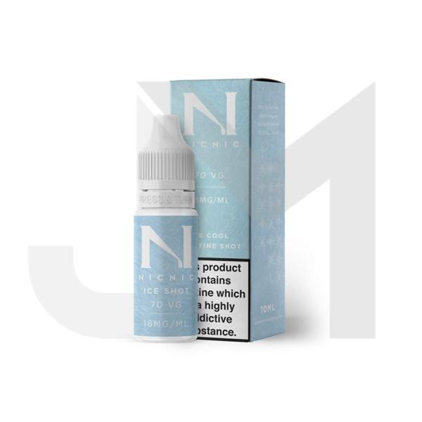 18mg Ice Cool Nic Shot 10ml by Nic Nic (70VG/30PG)