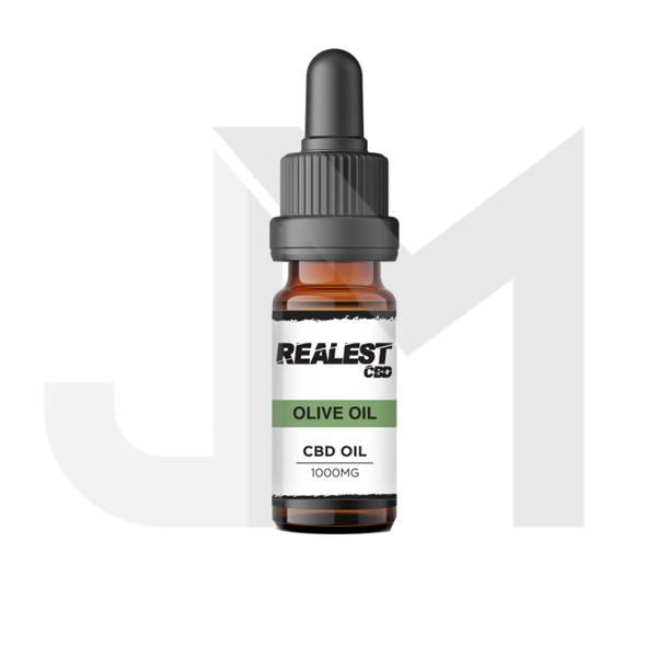 Realest CBD 1000mg Broad-Spectrum CBD 10ml Olive Oil (BUY 1 GET 1 FREE)