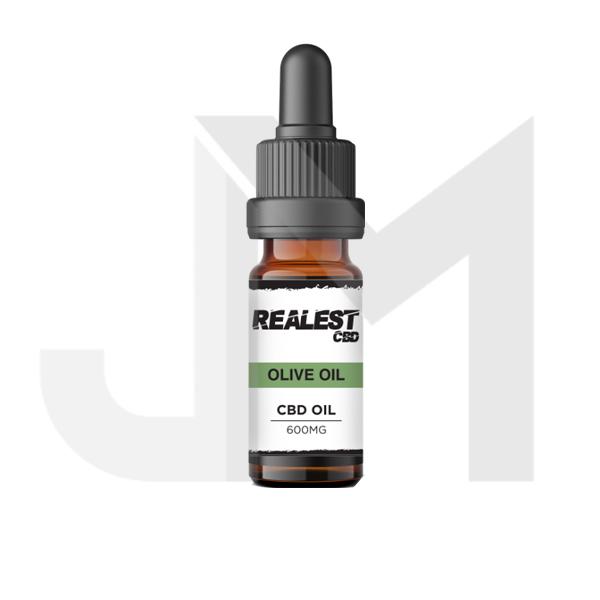 Realest CBD 600mg Broad Spectrum CBD 10ml Olive Oil (BUY 1 GET 1 FREE)