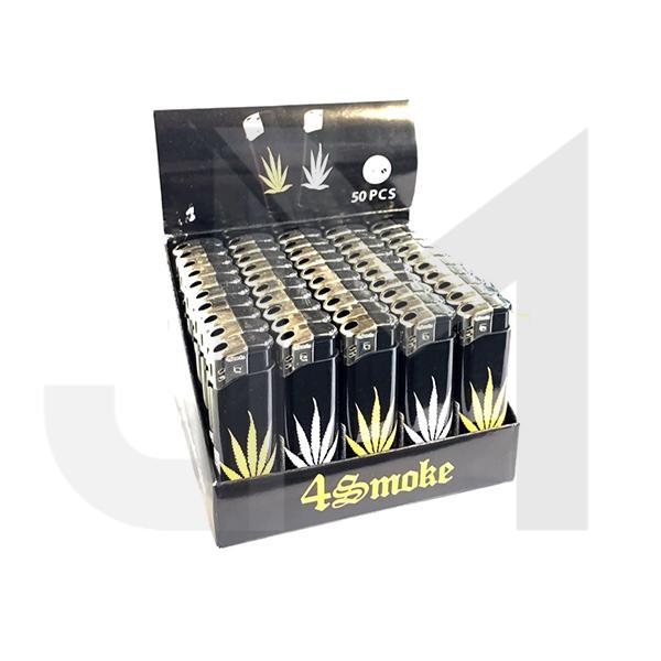 50 x 4Smoke Electronic Printed Lighters - YZ218DK