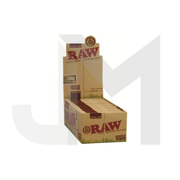 50 Raw Single Wide Organic Hemp Rolling Papers