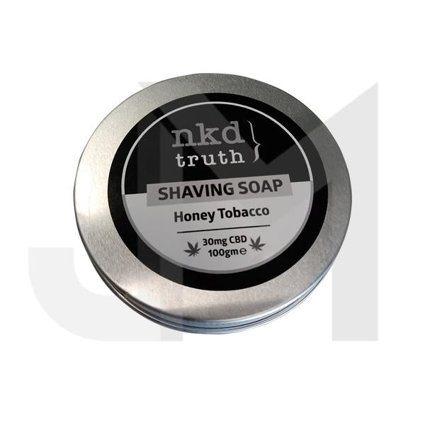 NKD 30mg CBD Speciality Shaving Soap 100g - Honey Tobacco