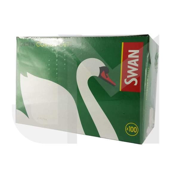 100 Swan Green Regular Corner Cut Rolling Papers