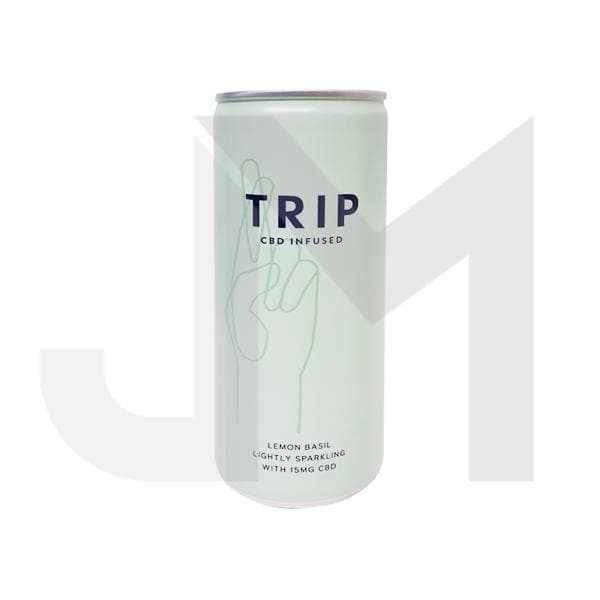 12 x TRIP 15mg CBD Infused Lemon & Basil Drink 250ml