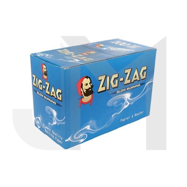 100 Zig-Zag Blue Regular Size Rolling Papers