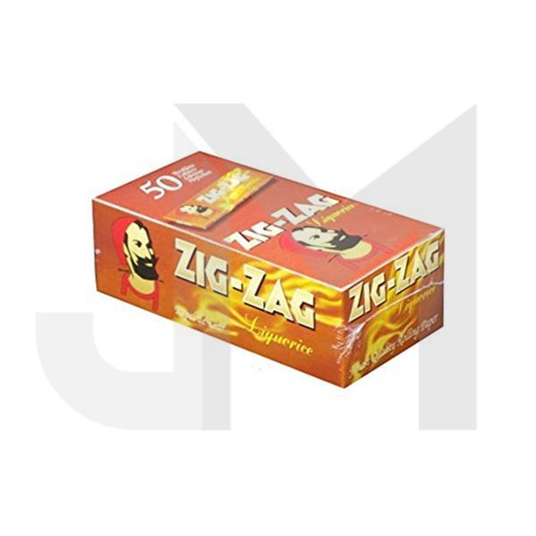 50 Zig-Zag Liquorice Regular Size Rolling Papers