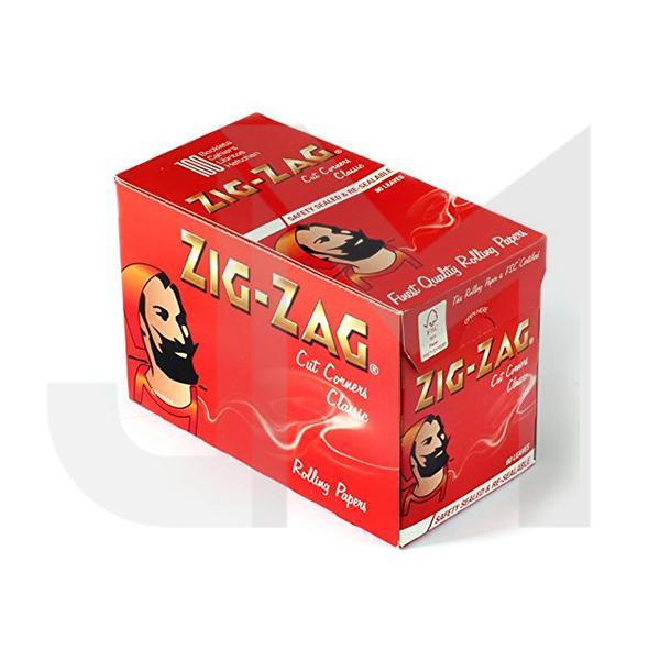 100 Zig-Zag Red Regular Size Rolling Papers