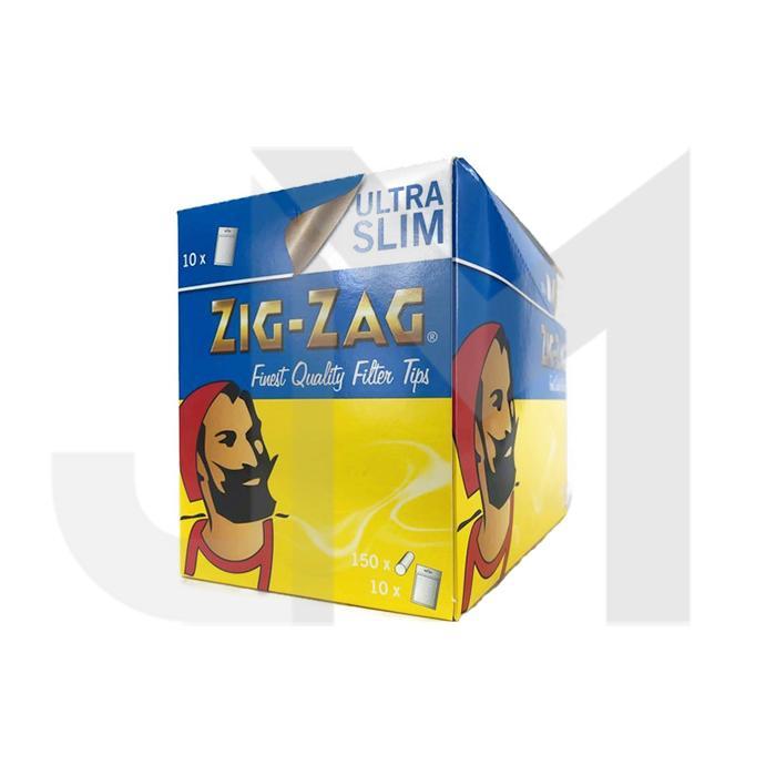 150 Zig-Zag Ultra Slim Filter Tips - Pack of 10 Bags