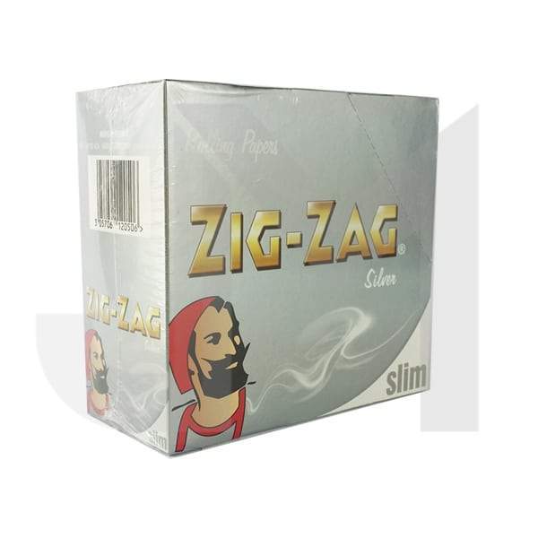 50 Zig-Zag Silver King Size Slim Rolling Papers