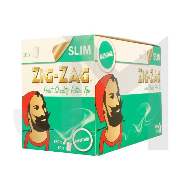 150 Zig-Zag Menthol Filter Tips - Pack of 10 Bags
